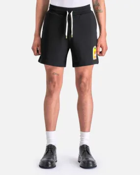 Gradient Arch Logo Sweatshort - Black