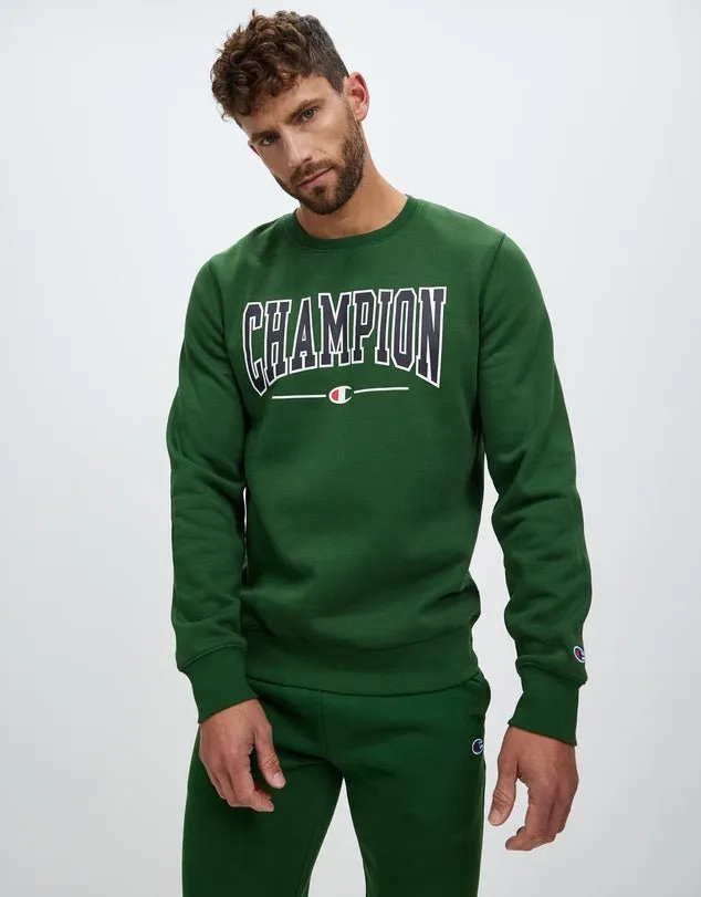 Green Champion Men's Graphic Sweatshirt