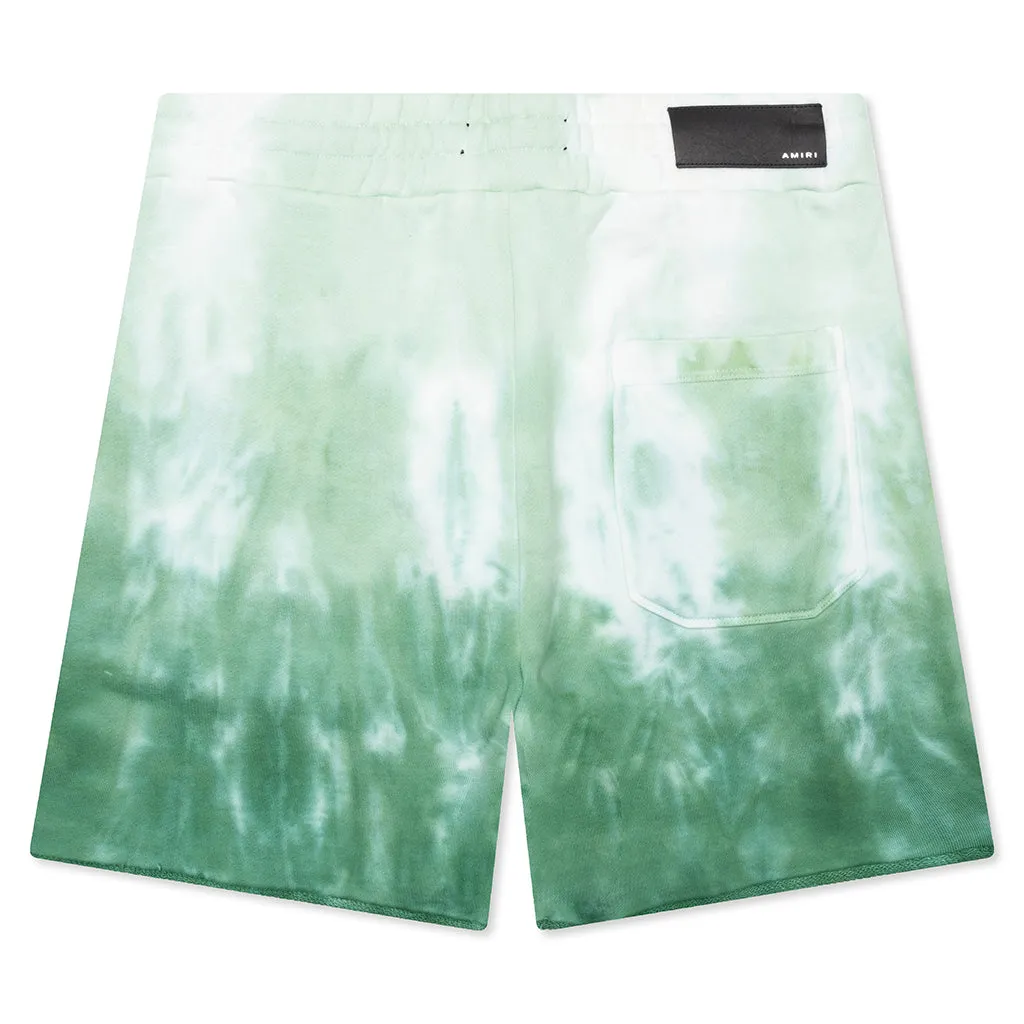 Green Dip Dye Sweatshorts - MA Logo