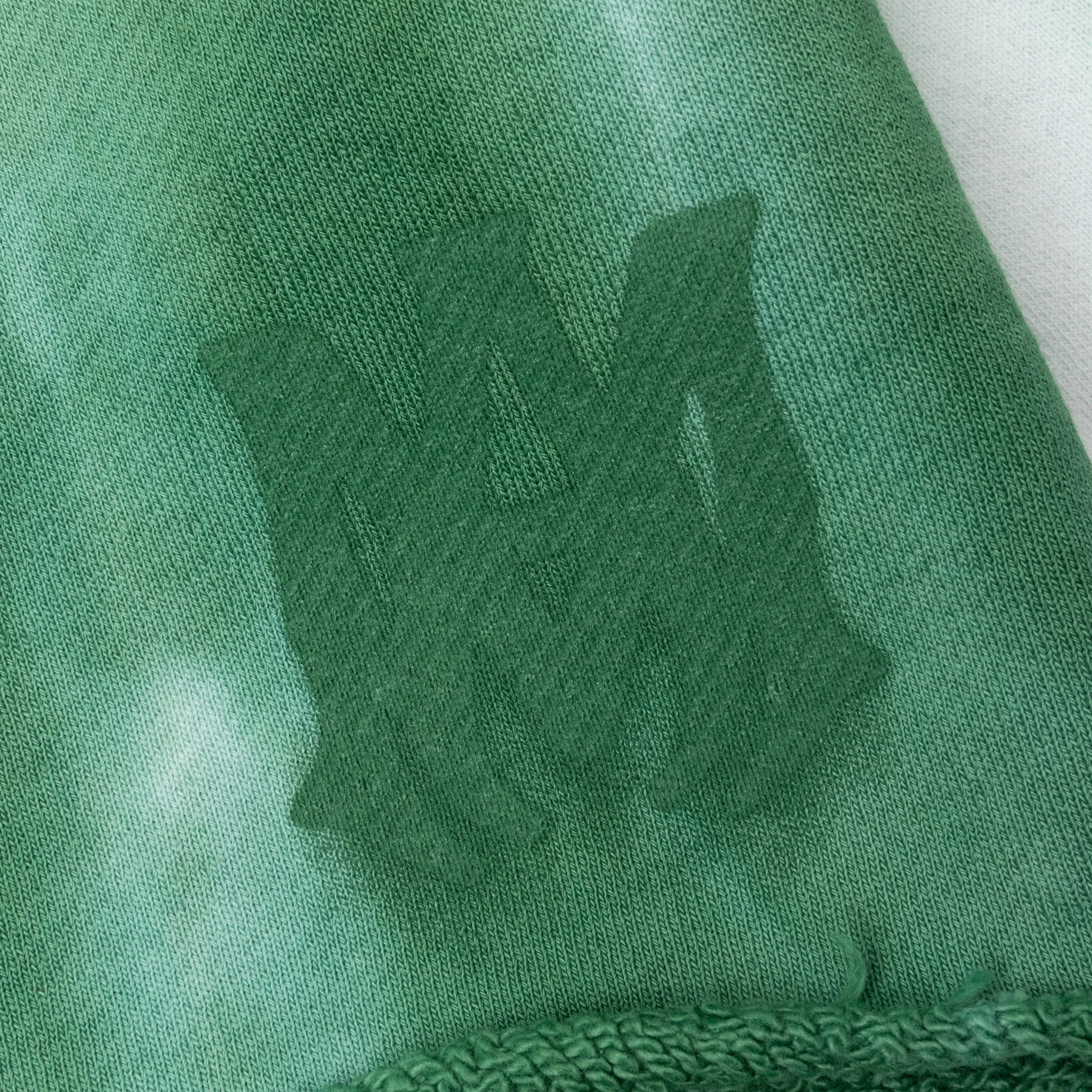 Green Dip Dye Sweatshorts - MA Logo