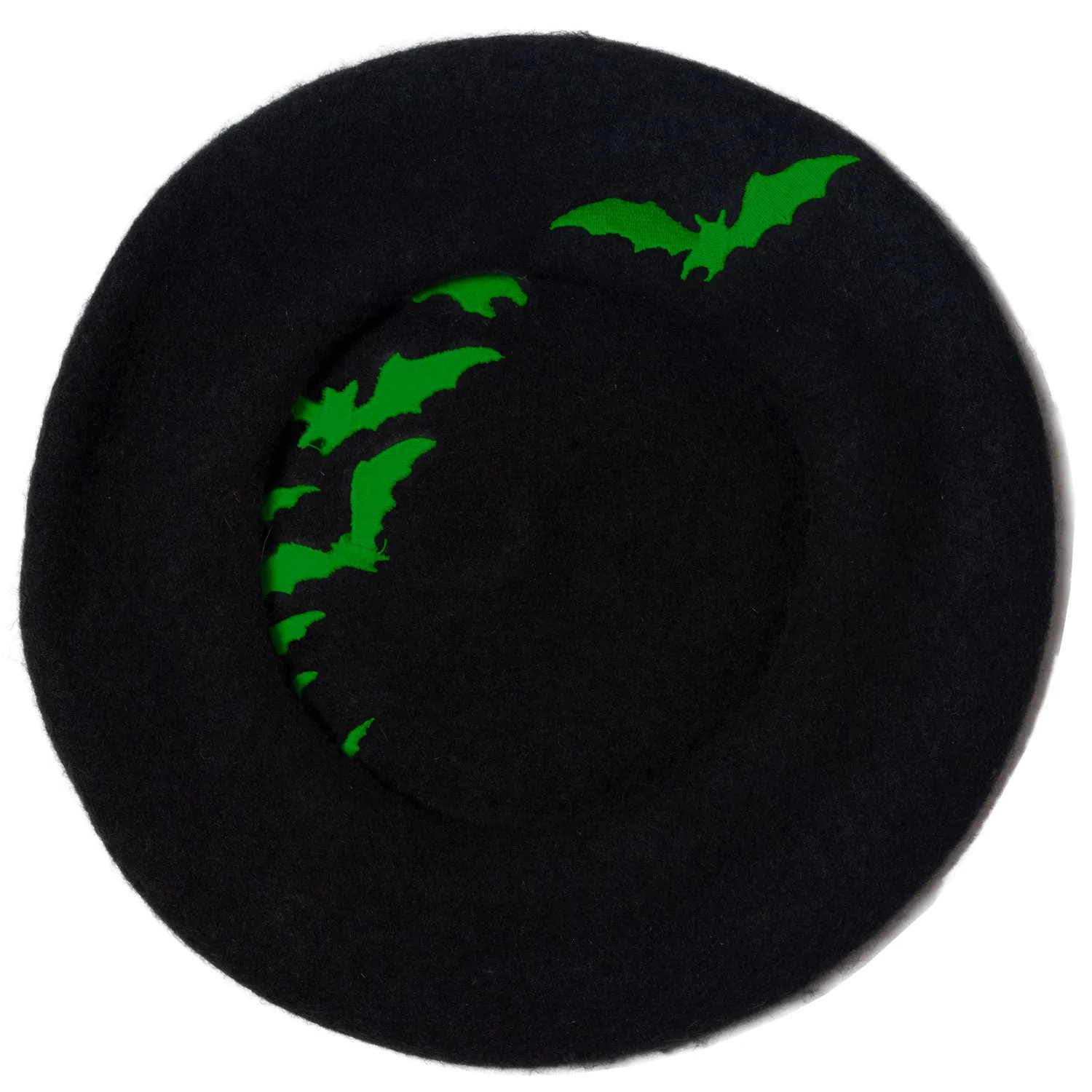 Green Repeating Beret Cap