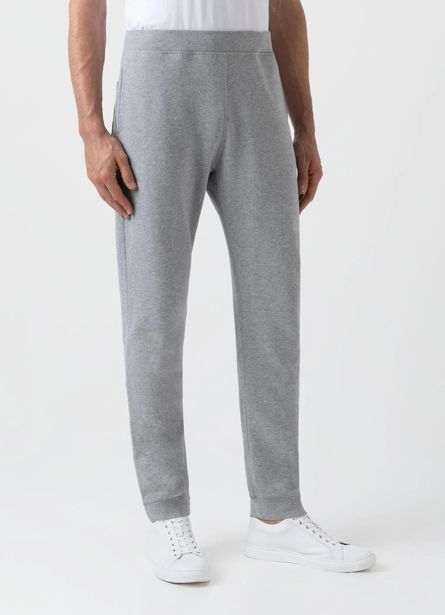 Grey Melange Men's Loopback Sweatpants