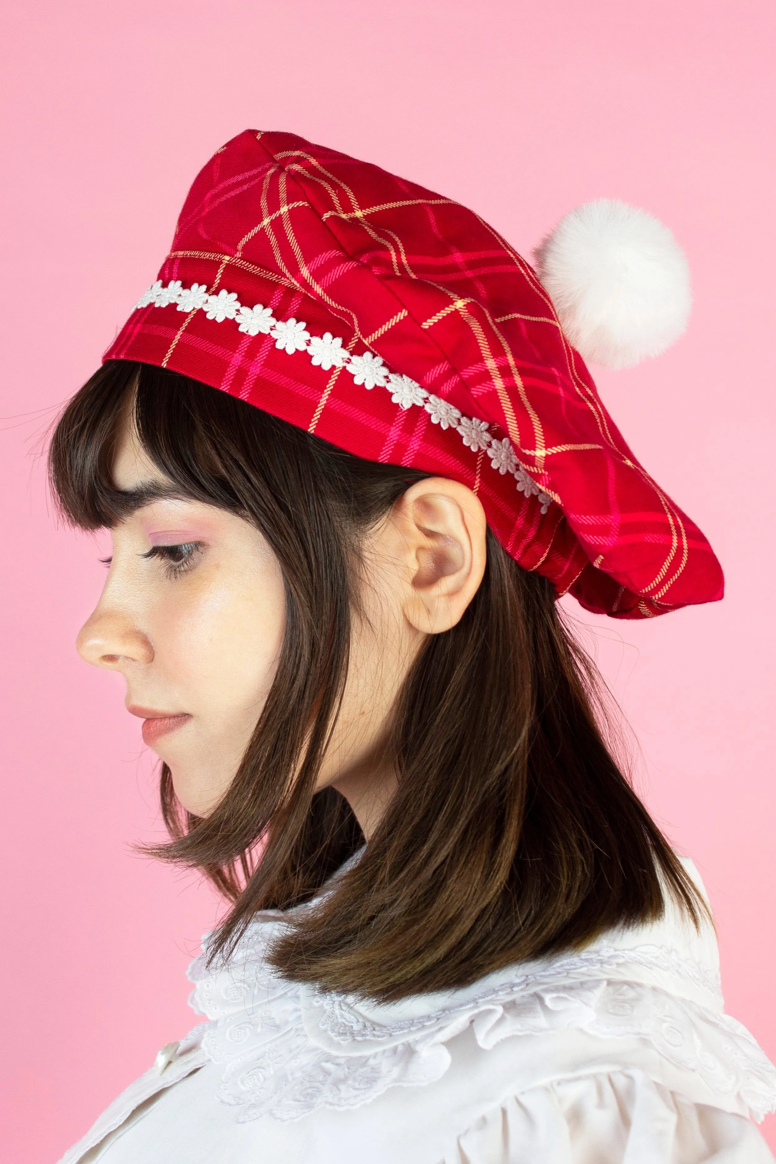 Happy Tartans Beret (4 Colors)