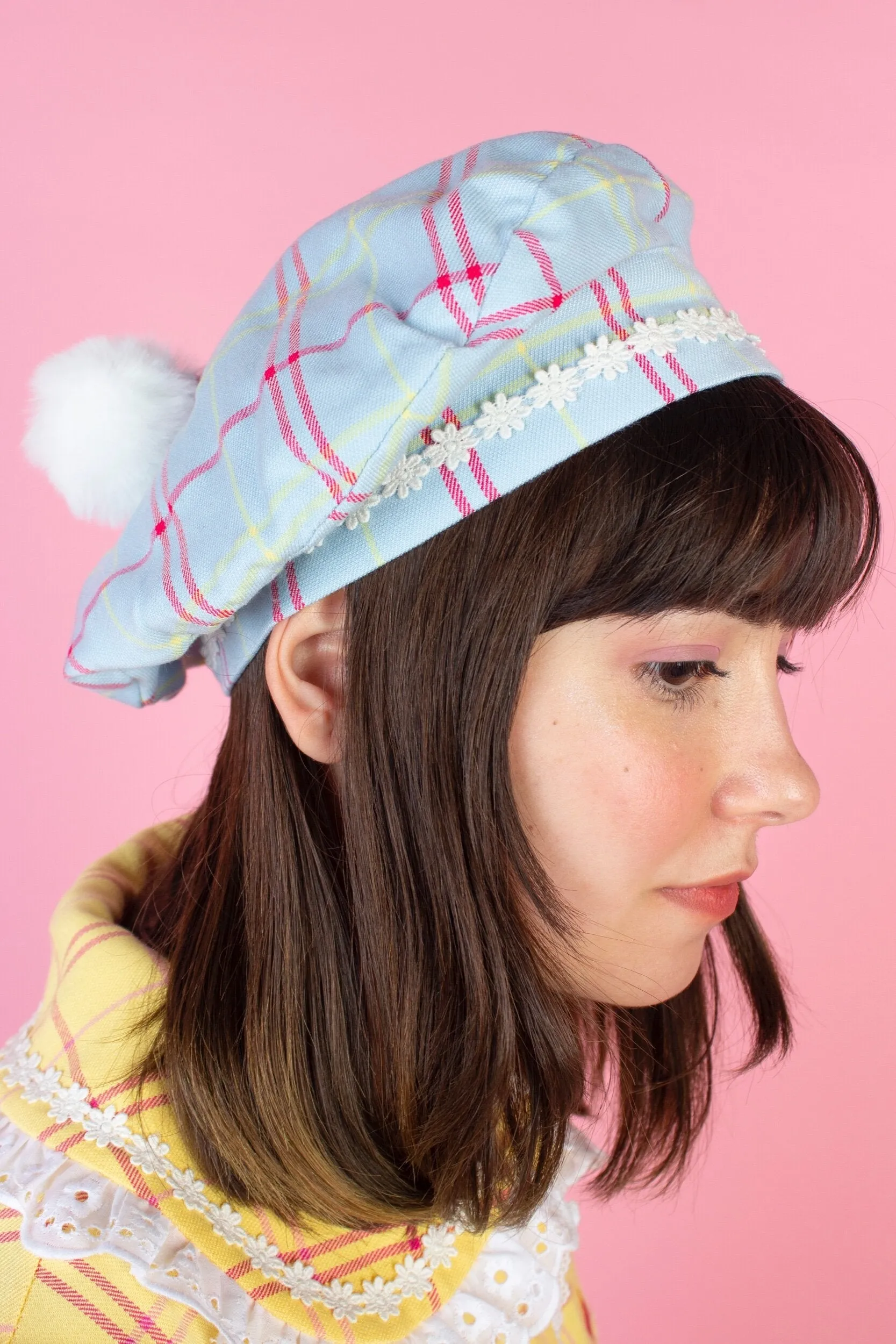 Happy Tartans Beret (4 Colors)