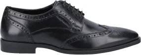 Hush Puppies Men's Black Leather Formal Brogues