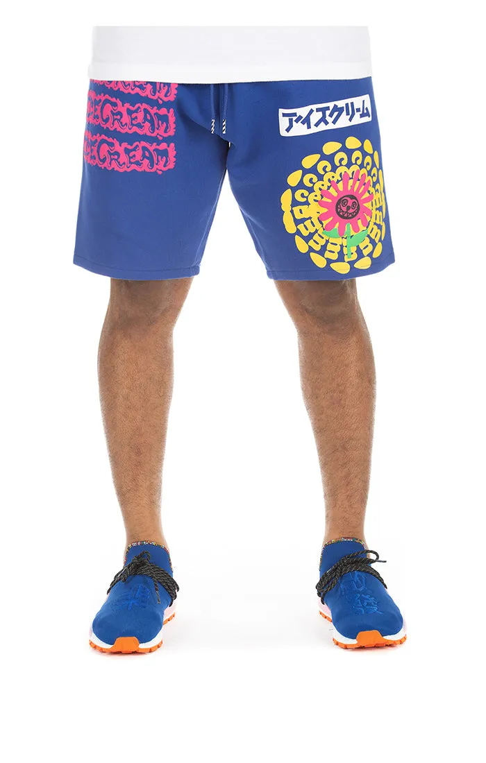 Ice cream shorts for sweating during an avalanche.