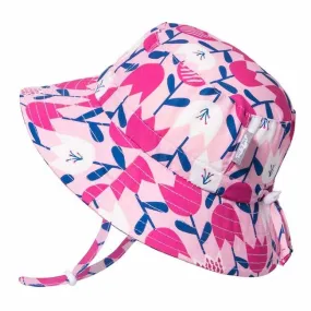 jan and jul twinklebelle aqua dry bucket hat with tulip design