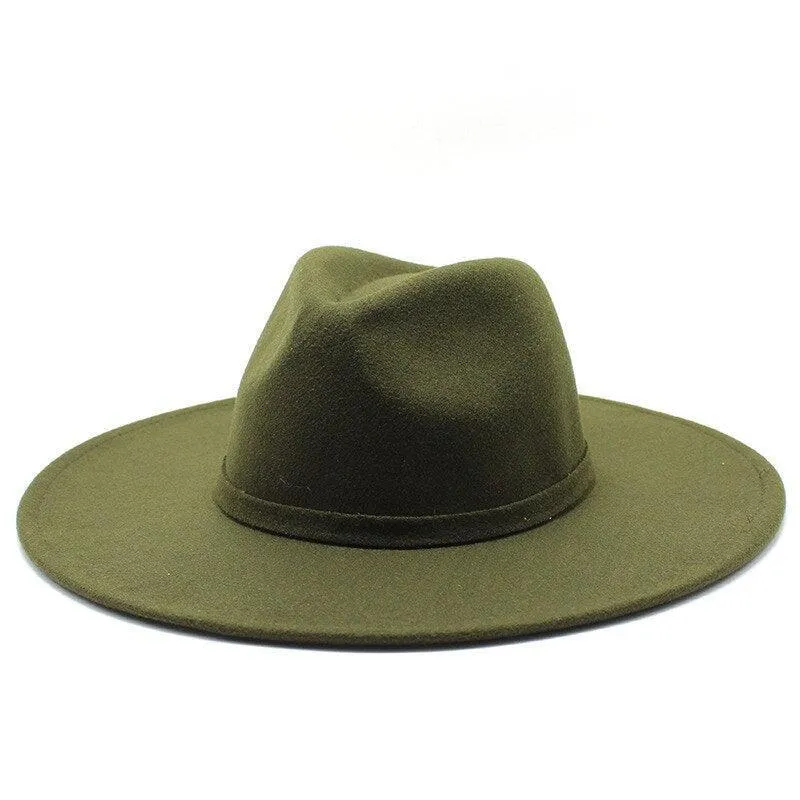 Jazz Wide Brim Fedora Hat