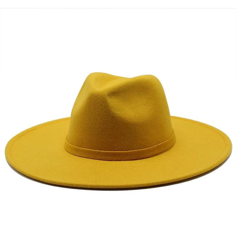 Jazz Wide Brim Fedora Hat