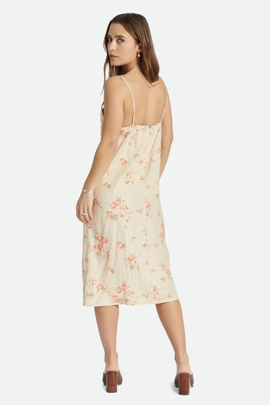 Lanai Linen Midi Dress - Whitecap