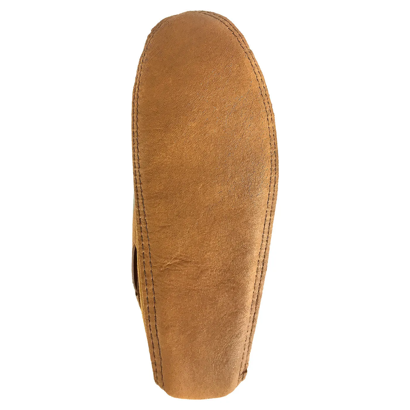 Leather Trim Moccasins, Dark Tan Suede, Men's Soft Sole