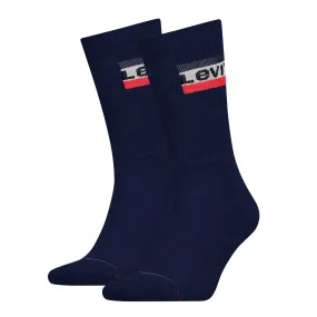 Levis Regular Cut Sportswear Logo Socks - Navy Blue: Shop now!