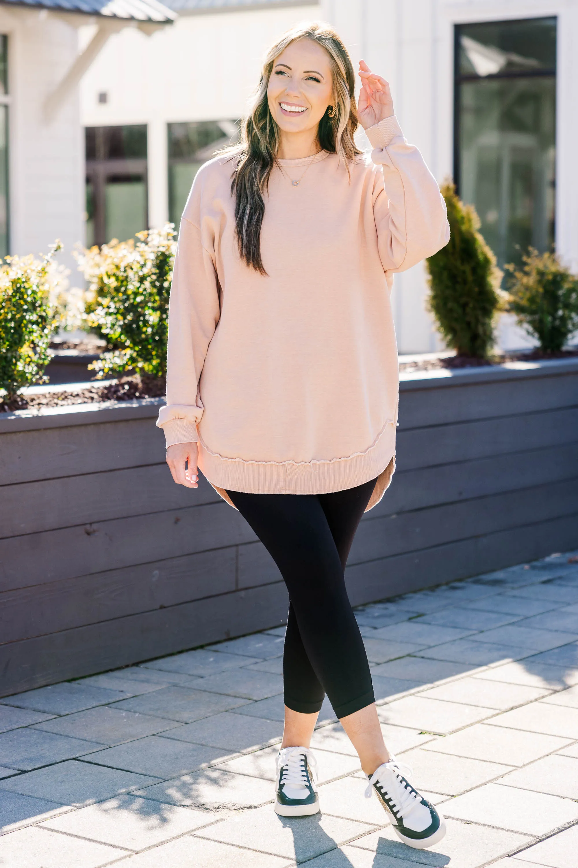 Life Pink Tunic Toasted Almond