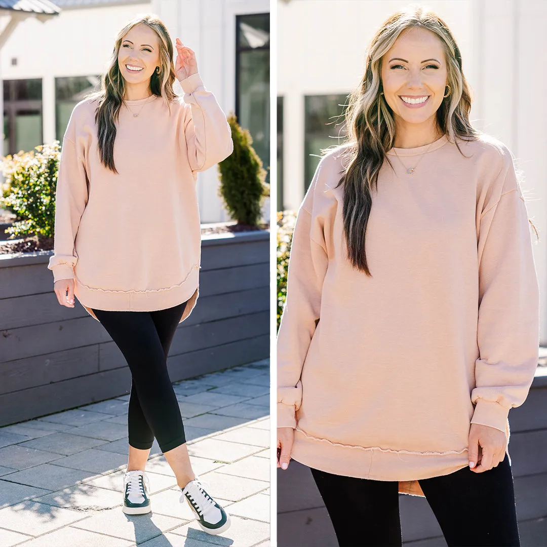 Life Pink Tunic Toasted Almond