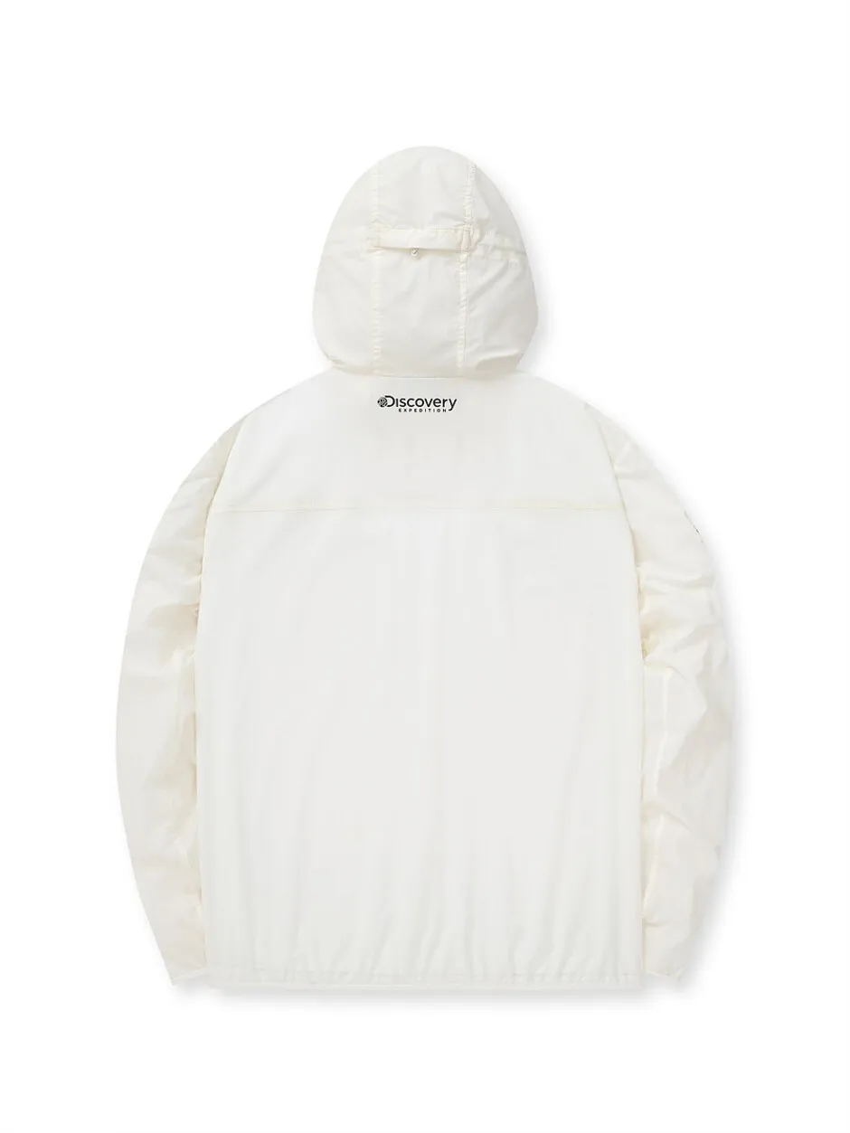 Lightweight Packable Windbreaker Cream