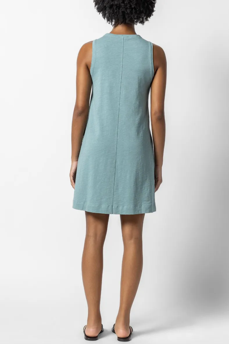 Lilla P Sleeveless Dress Split Neck