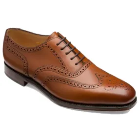 Loake Buckingham Brown Oxford Brogue Shoes - Men's Brown Brogue Oxford Shoes