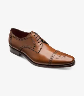 Loake Foley Brogue Derby Shoes - Cedar