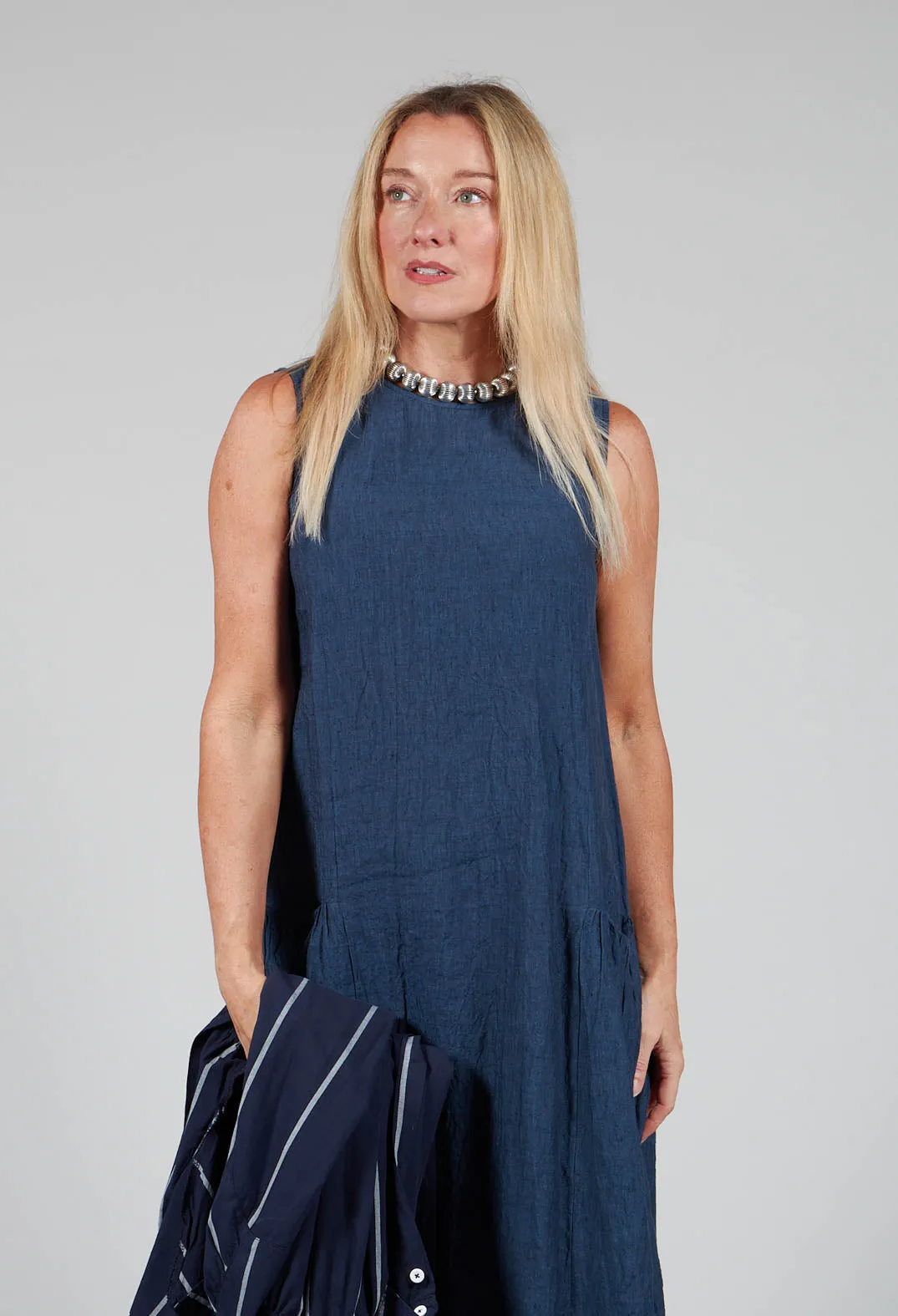 Longline Dress in Denim