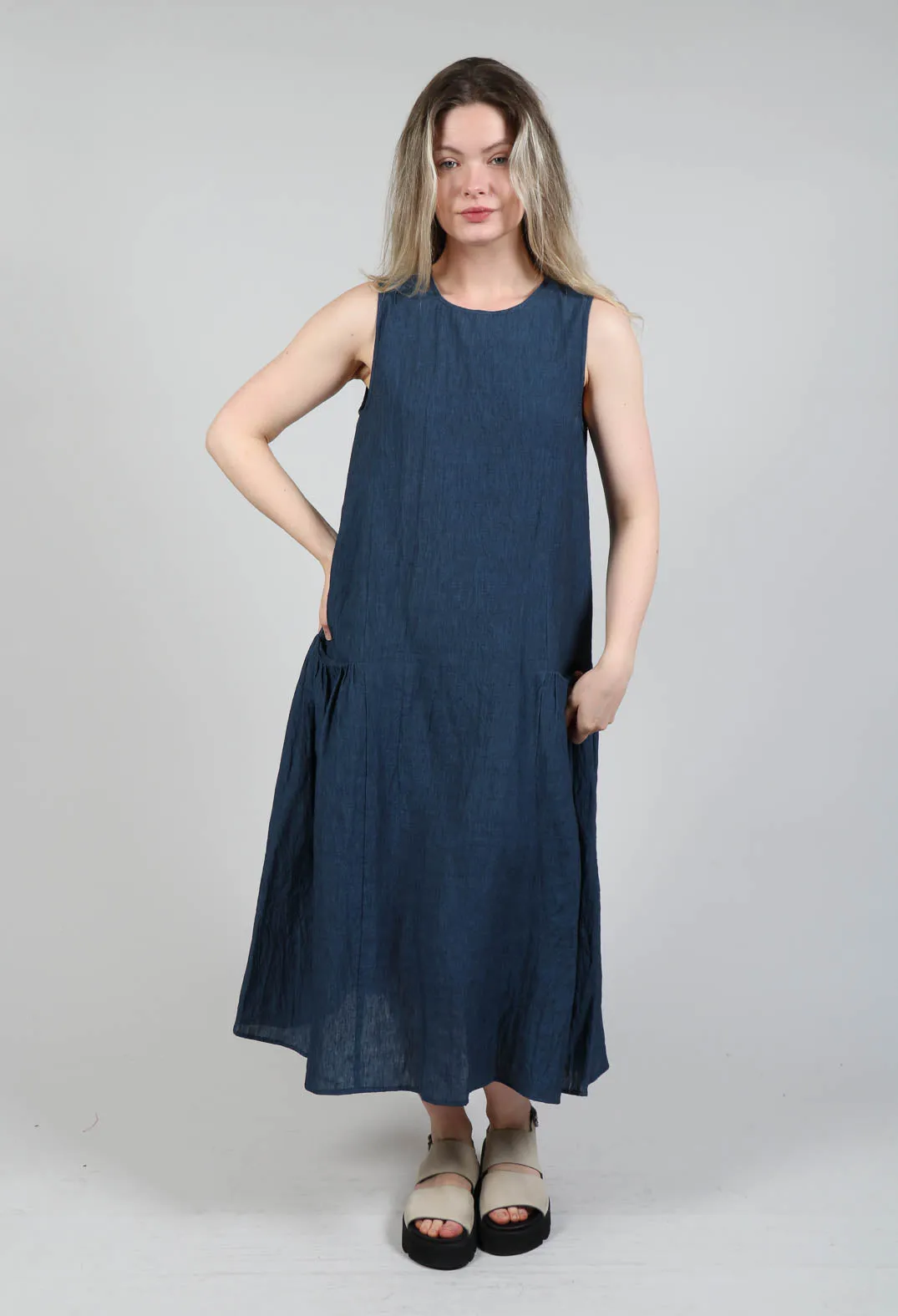 Longline Dress in Denim