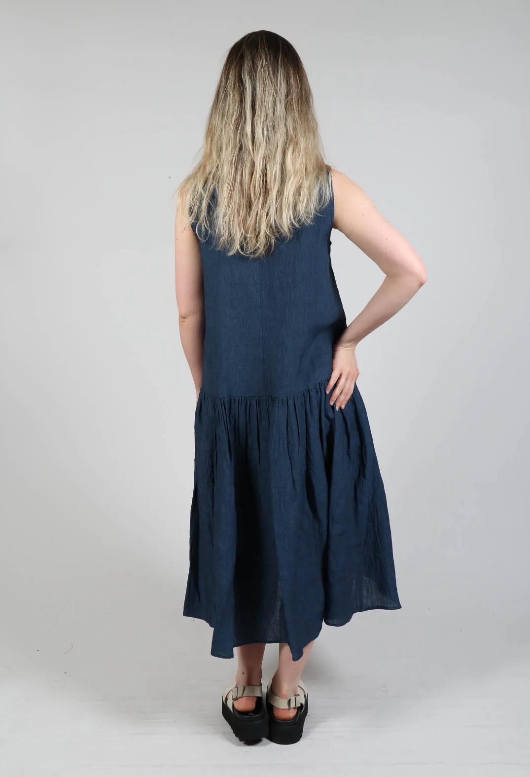 Longline Dress in Denim