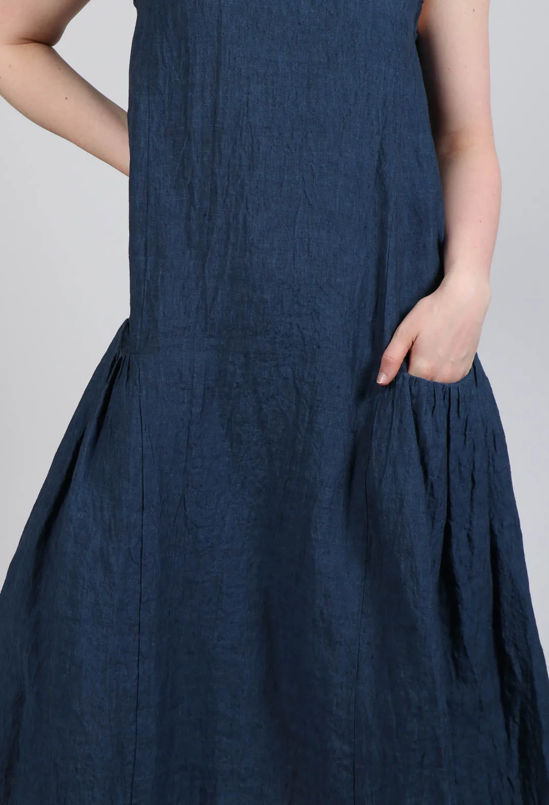 Longline Dress in Denim