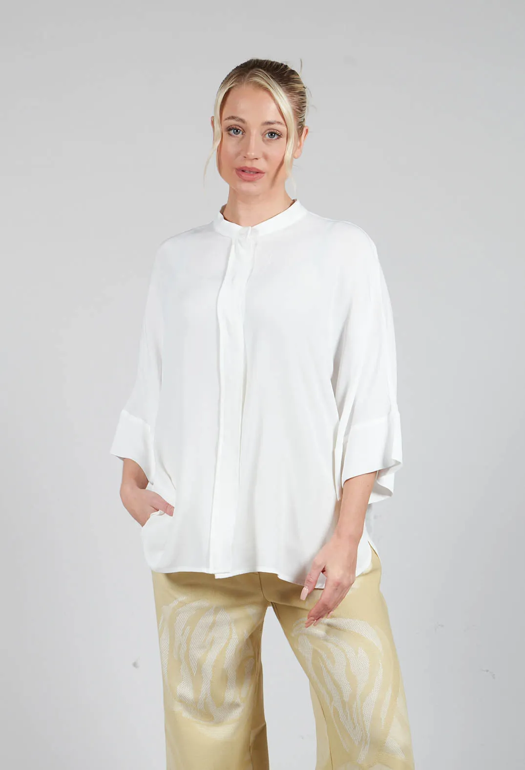 Longline Shirt in White