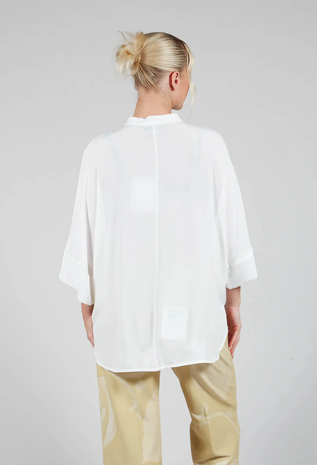 Longline Shirt in White