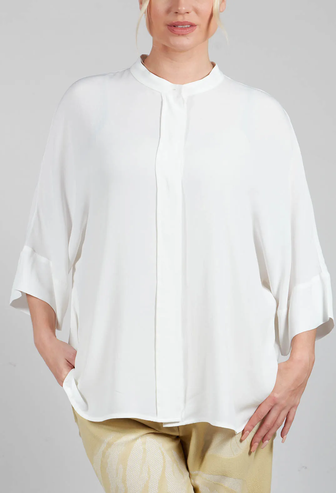 Longline Shirt in White