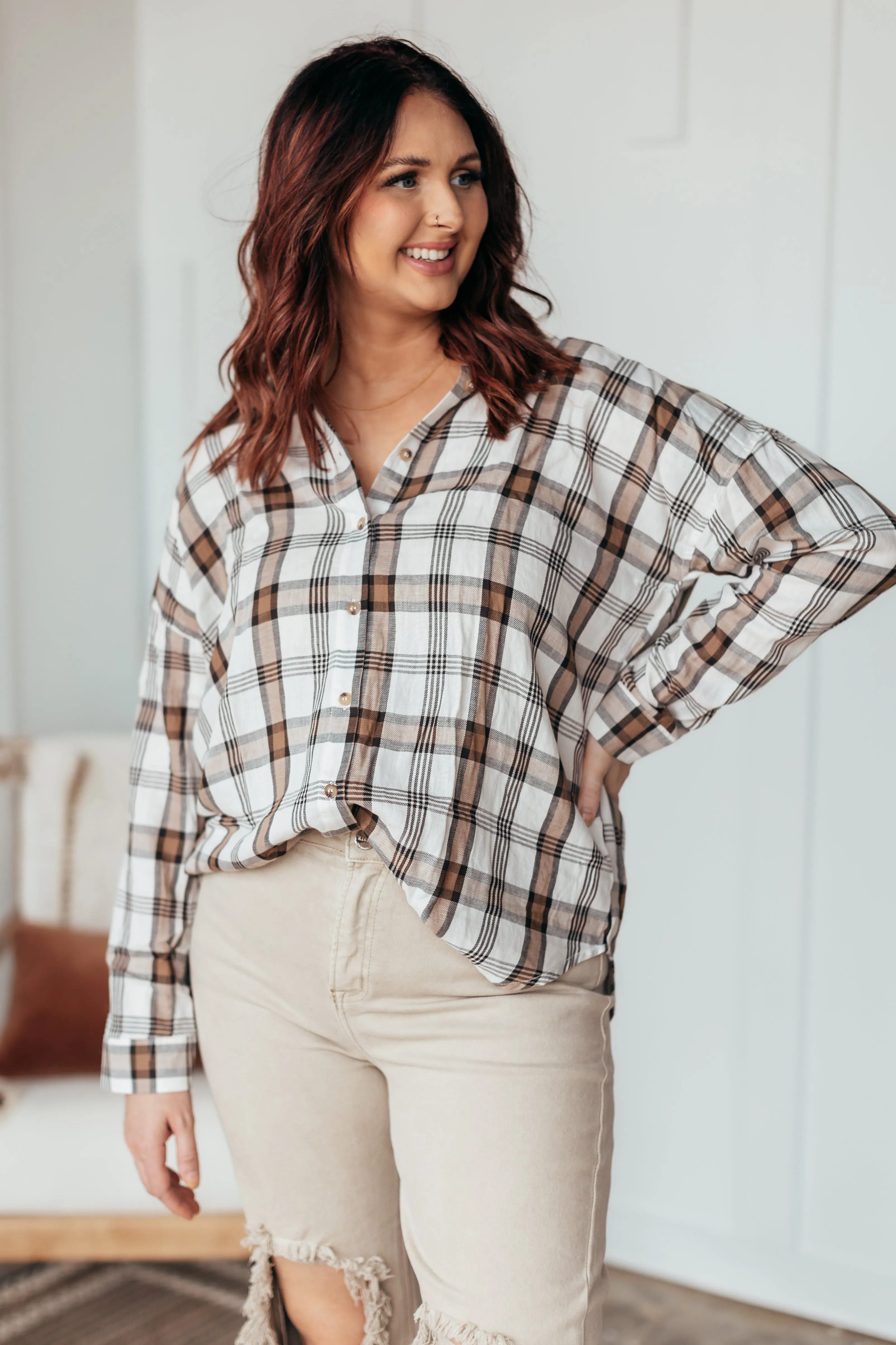 Louisana Lightweight Plaid Top