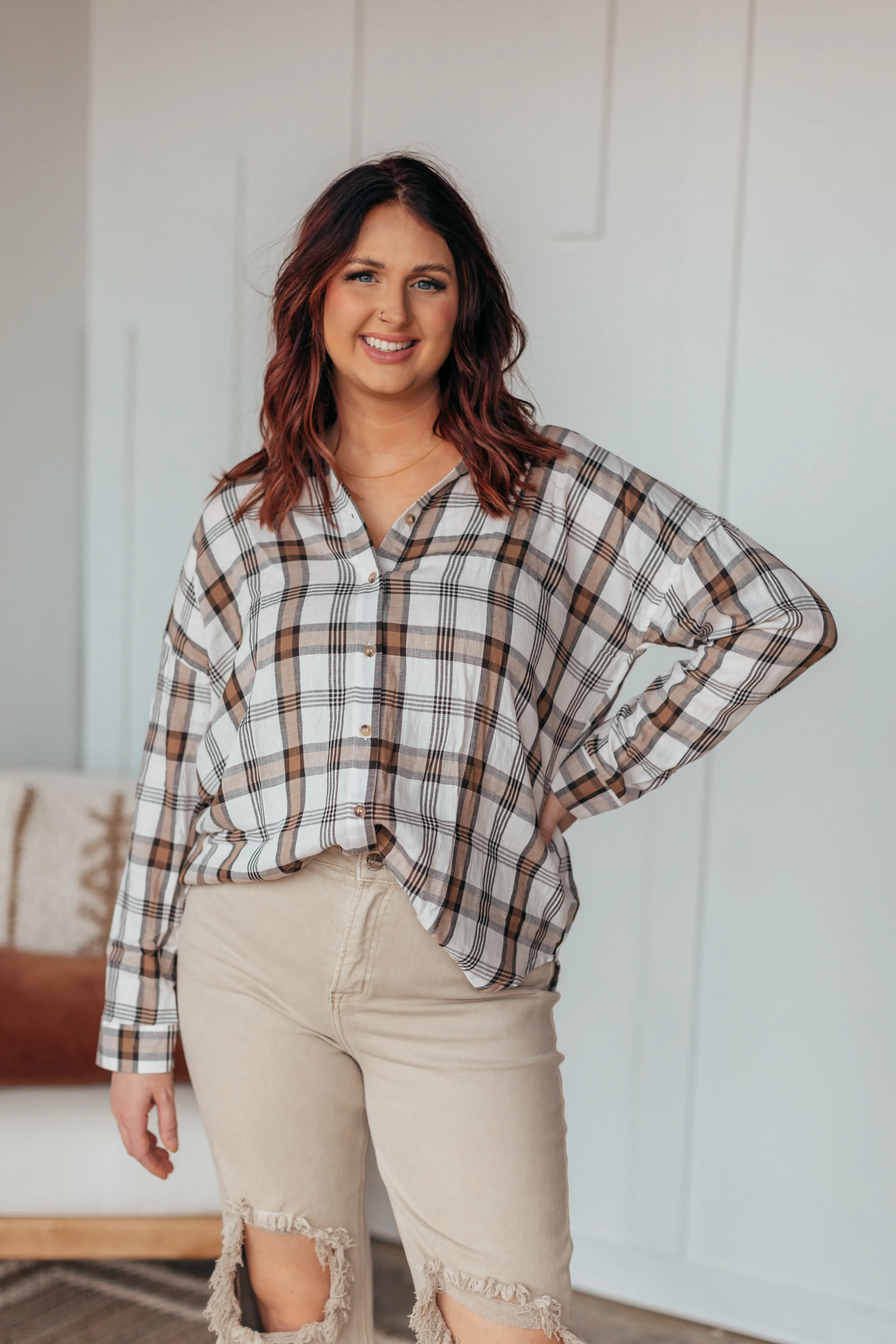 Louisana Lightweight Plaid Top