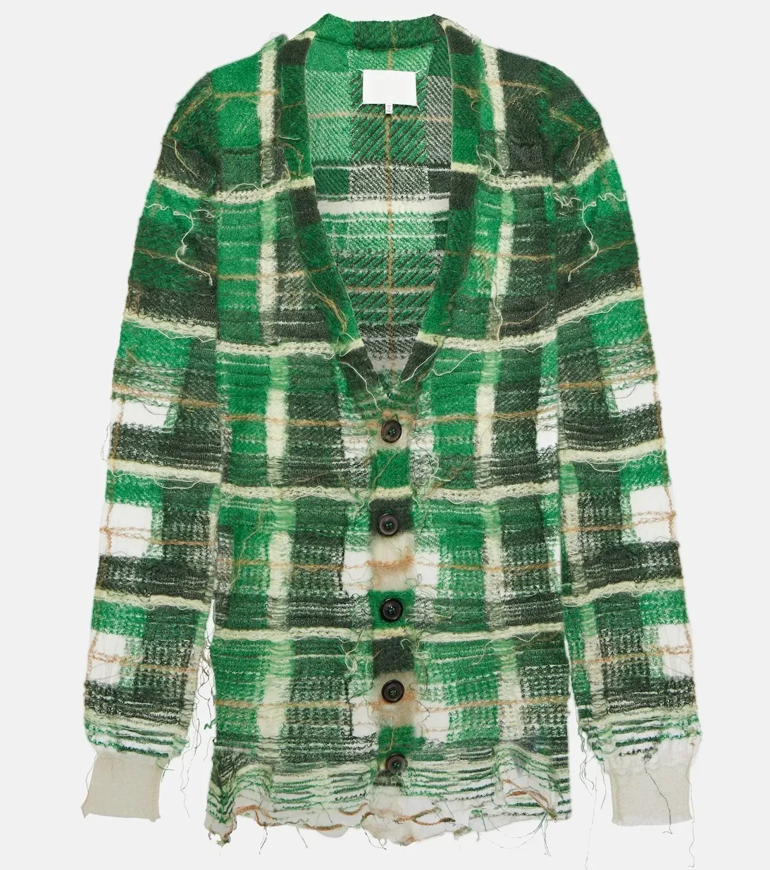 Maison Margiela  |Other Plaid Patterns Casual Style Unisex Wool V-Neck