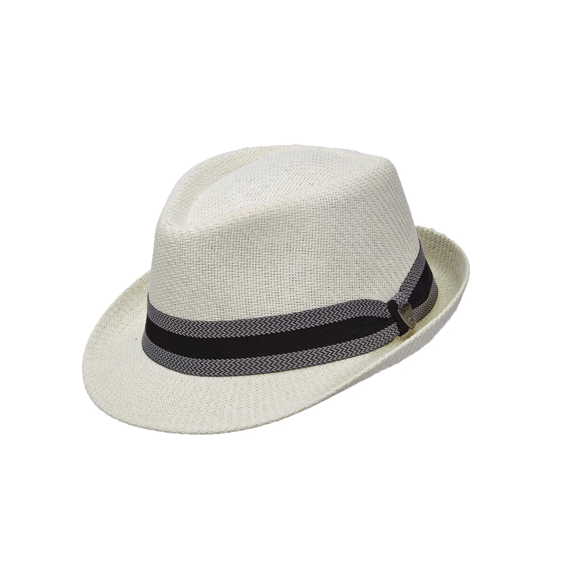 Matte Toyo Fedora Hat with Stripe