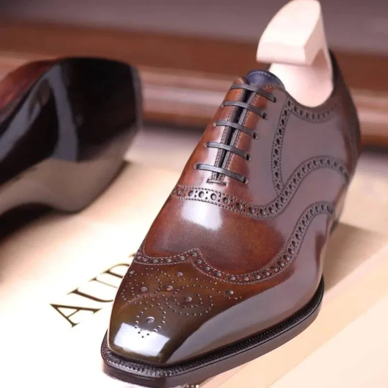 Men's Brown Brogue Shoes