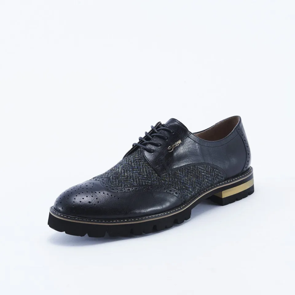 Mens Harris Tweed Brogues in 2 Colors - Shop Now