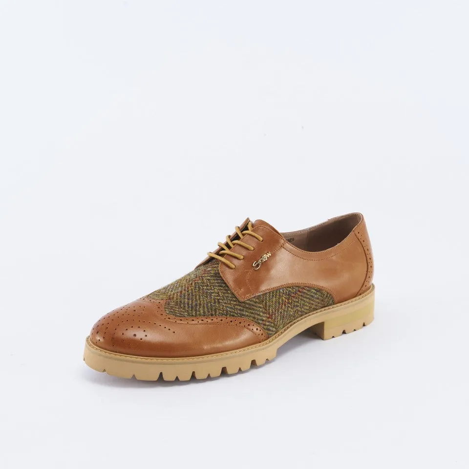 Mens Harris Tweed Brogues in 2 Colors - Shop Now