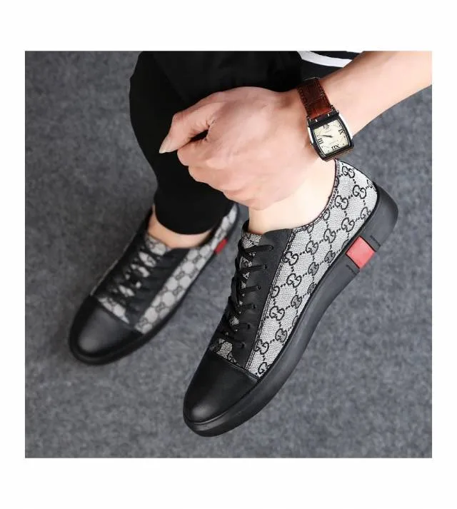 Men's High Quality Casual Shoes Skate Sneakers Leather L...