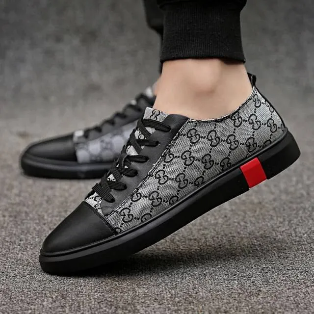 Men's High Quality Casual Shoes Skate Sneakers Leather L...