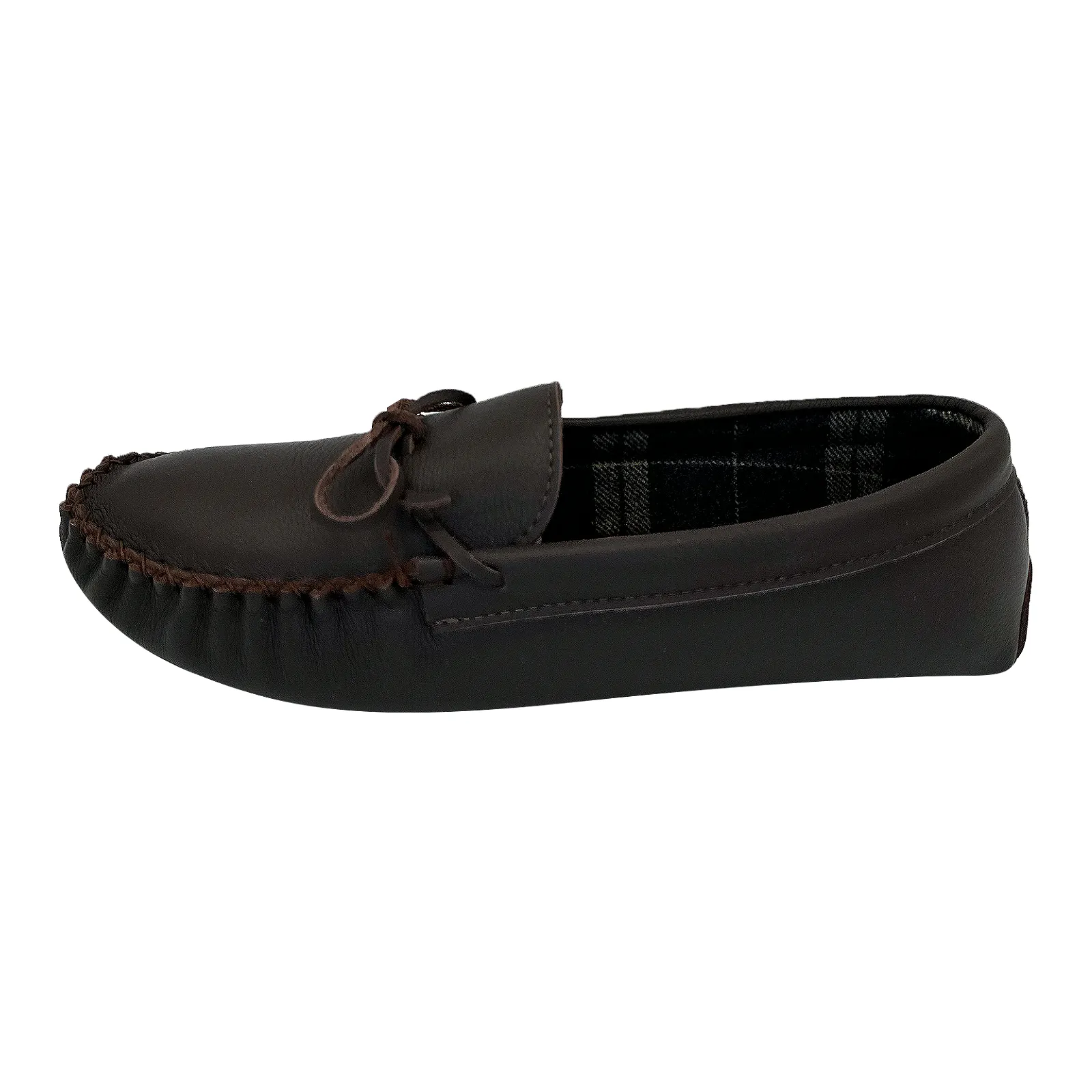 Men's Leather Moccasins Slippers: Lined and on Clearance