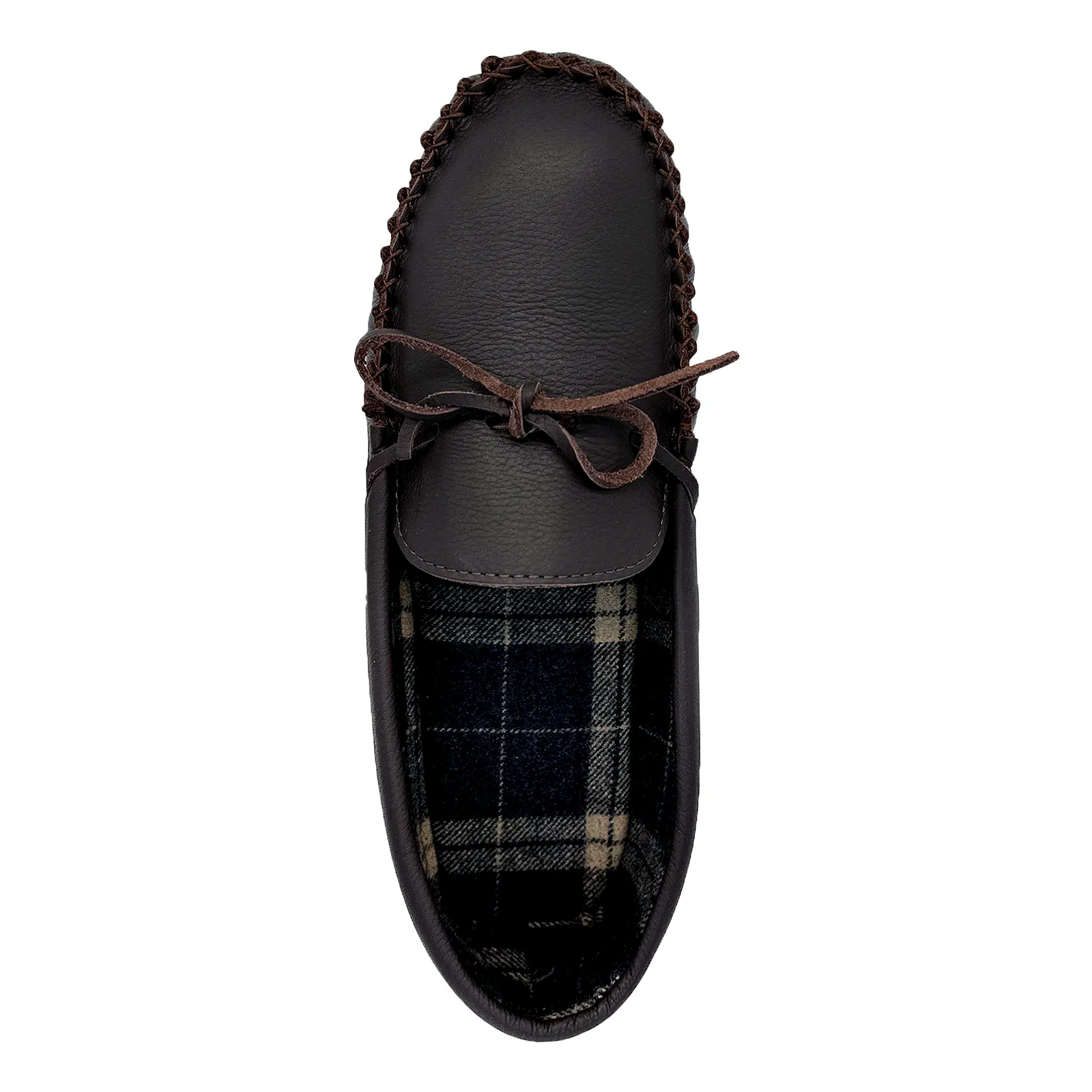 Men's Leather Moccasins Slippers: Lined and on Clearance