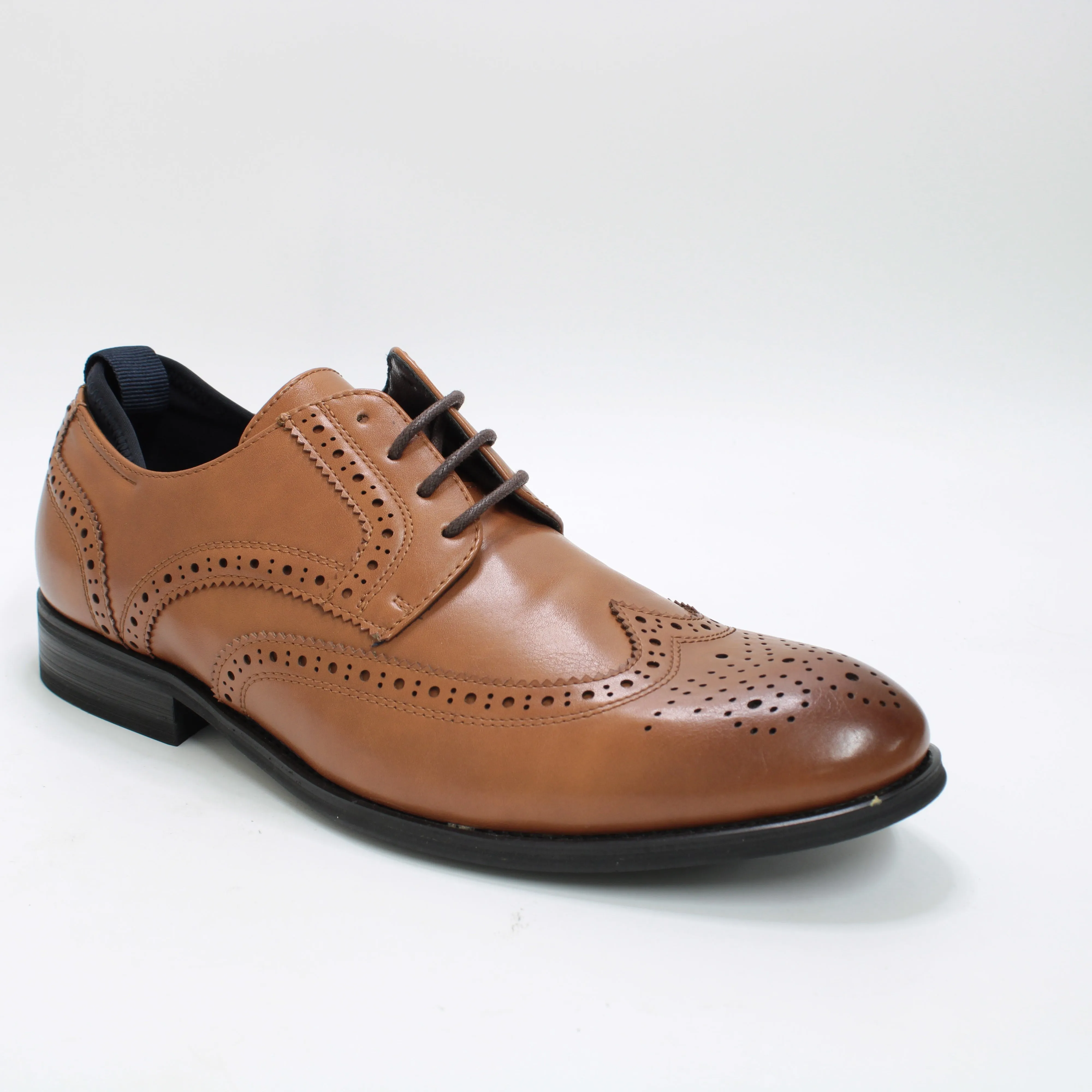 Mens Office Montgomery Brogue Derby Shoes Tan - Tan Mens Brogue Derby Shoes