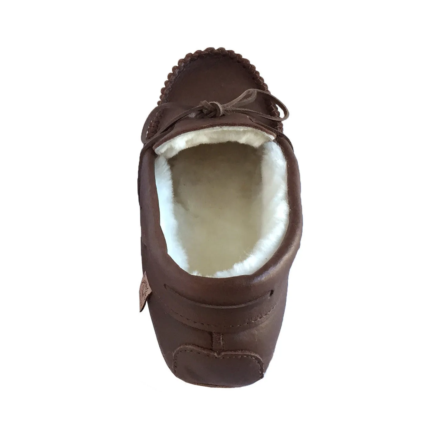 Men's Sheepskin Moccasin Slippers with Lining