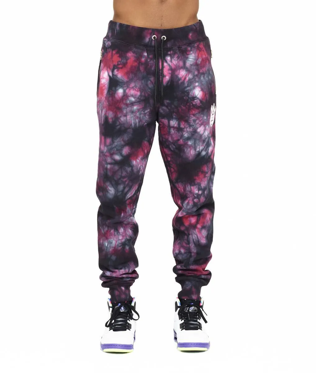 Merlot Tie-Dye Sweatpants for Sale | D17