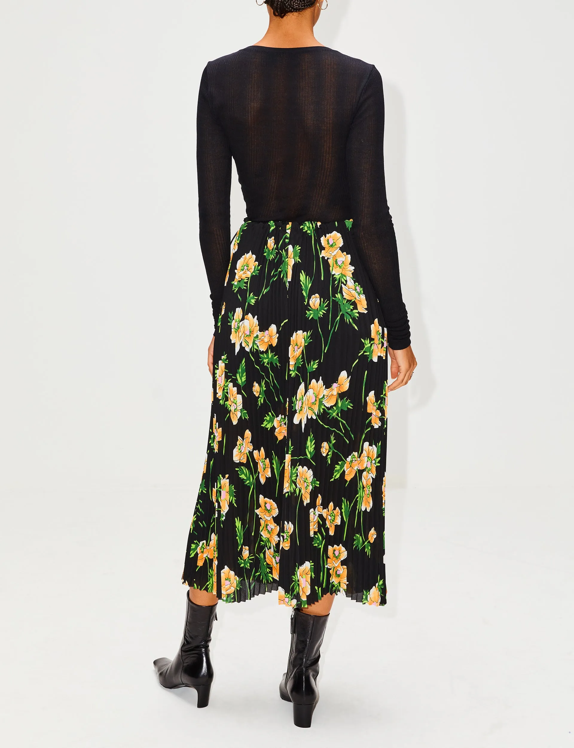 Midi Pleated Skirt - Shop Now.