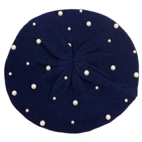 Navy blue Milan Beret Queen