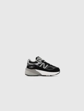 New Balance 990V6 Black Grey - Toddler Shoes