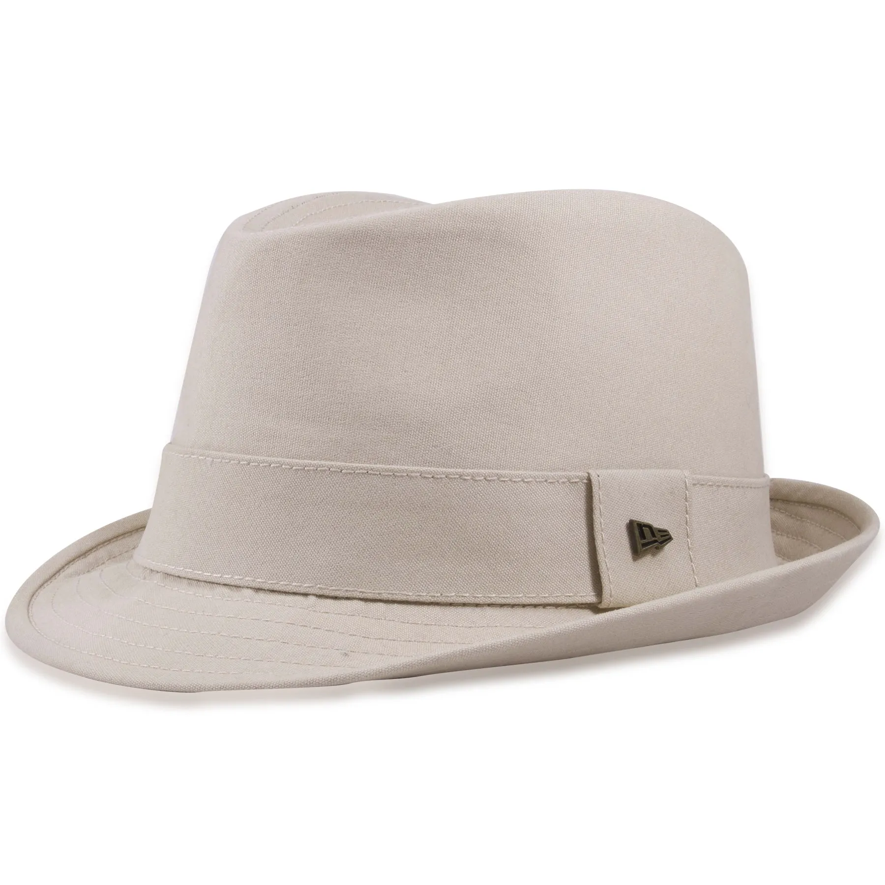 New Canvas Cotton Khaki Fedora