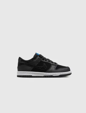 Nike Dunk Low Black Croc Swoosh GS