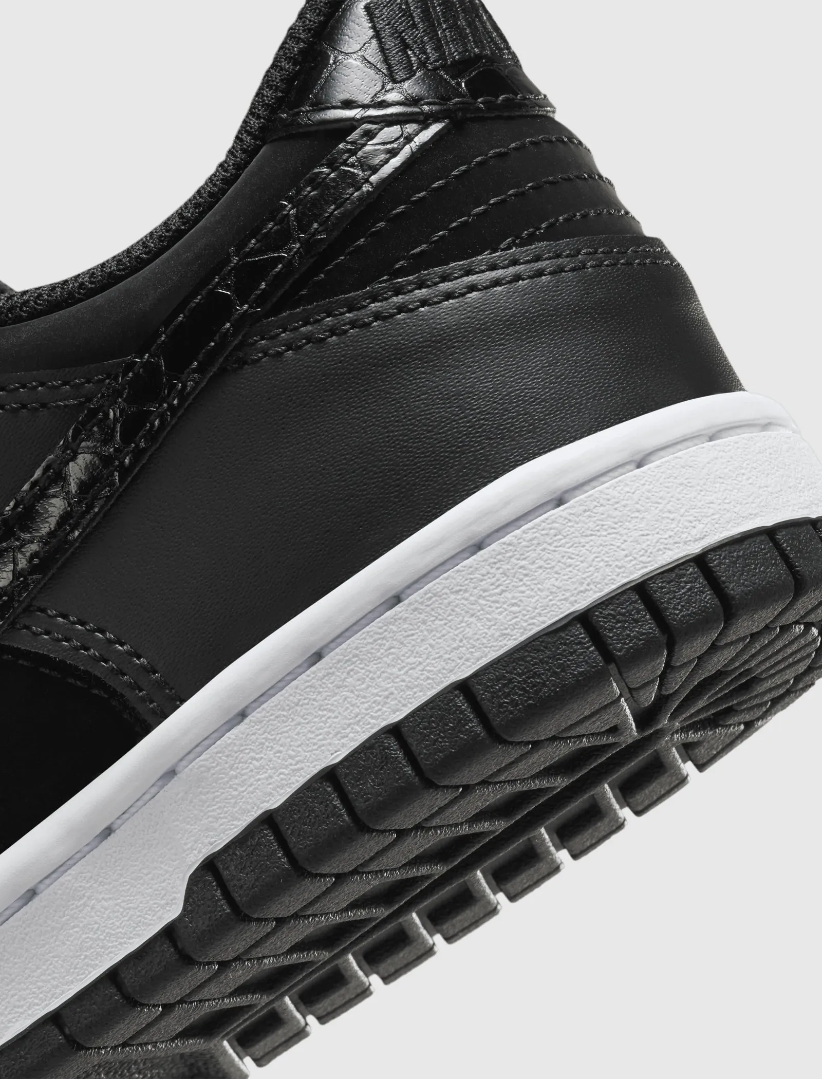 Nike Dunk Low Black Croc Swoosh GS