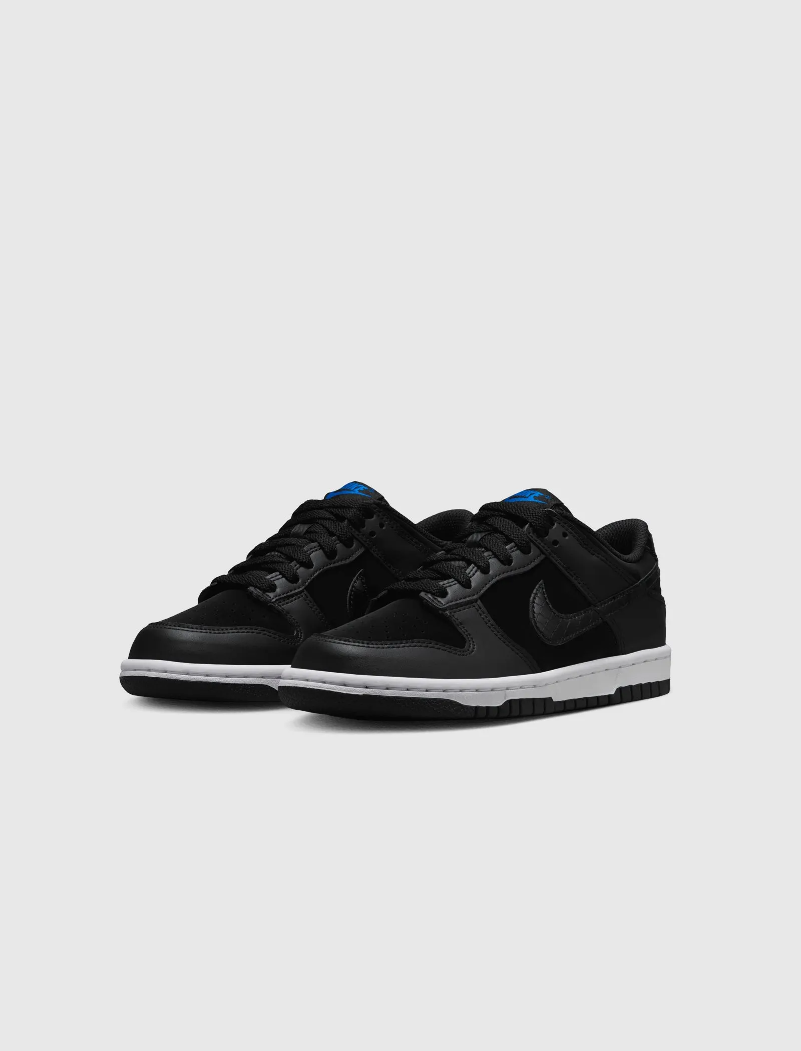 Nike Dunk Low Black Croc Swoosh GS